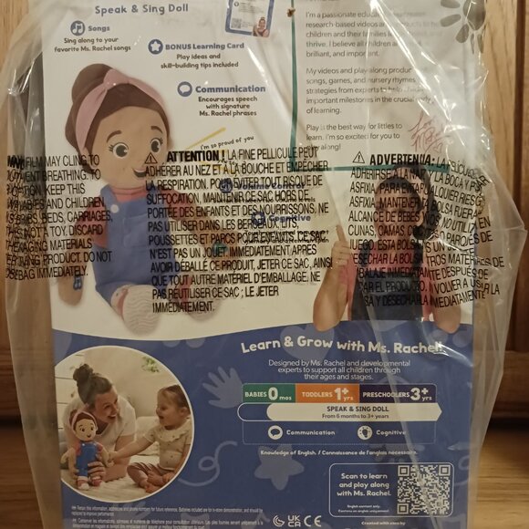 Ms. Rachel phrases and songs learning doll - Picture 4 of 8